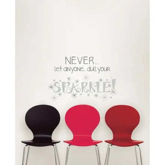 WallPops Never Dull Your Sparkle Wall Quote {4}