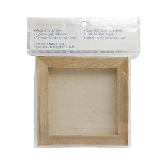 2 Pack 4" x 4"&nbsp;Mini Canvas by Artist's Loft&trade; Necessities&trade; White {6}