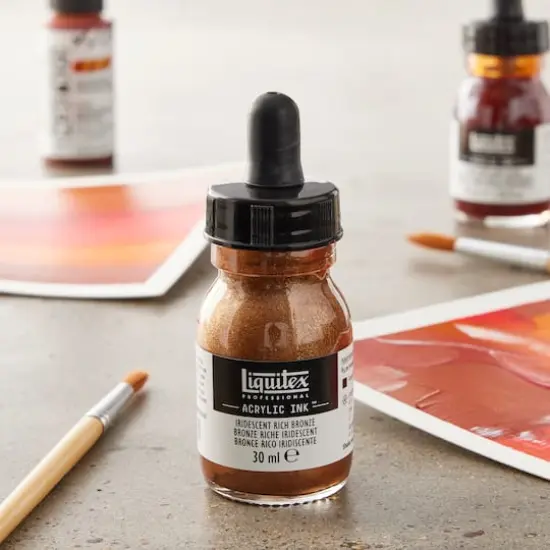 Liquitex&reg; Professional Acrylic INK!, 1oz.Iridescent Rich Bronze {3}