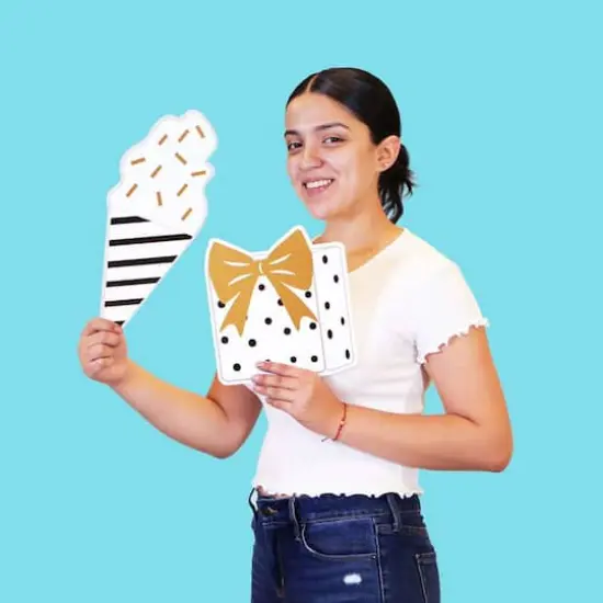 Kate Aspen&reg; Black & Gold Birthday Yard Sign Set {8}