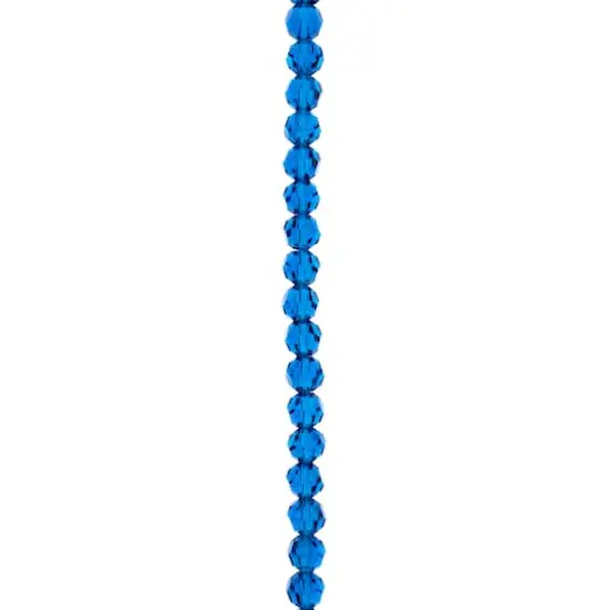 Preciosa Glass Crystal Round Beads, 4mm by Bead Landing&trade; Capri Blue {1}