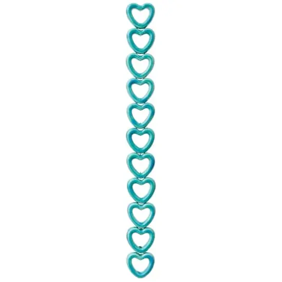 Turquoise Ceramic Heart Beads, 14mm by Bead Landing&trade; {4}