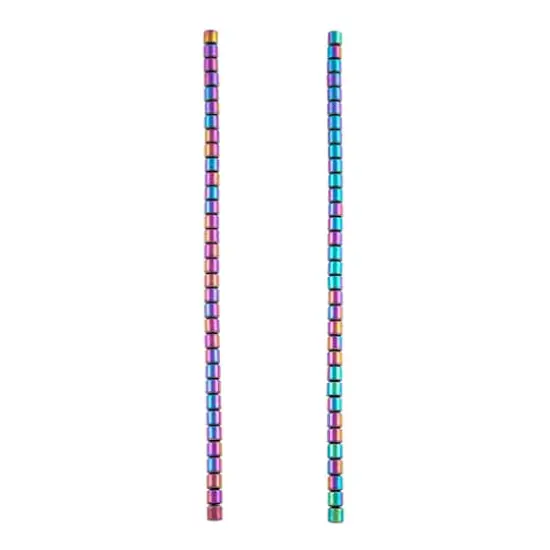 Rainbow Reconstituted Hematite Tube Beads, 4mm by Bead Landing&trade; {4}
