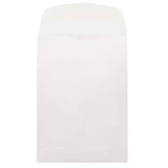 JAM Paper 5.5" x 7.5" White Open End Catalog Envelopes {4}
