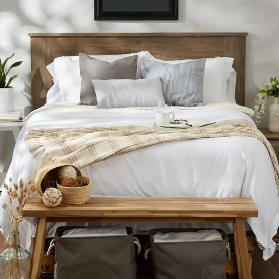 DII&reg; Stone Modern Farmhouse Plaid Throw {6}