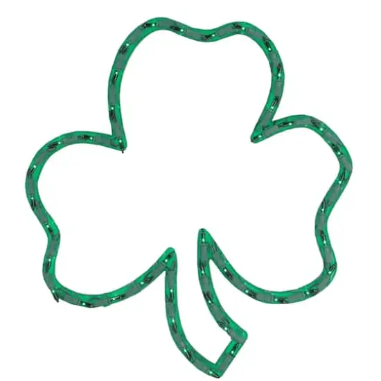 17" St. Patrick's Day Irish Shamrock Lighted Window Silhouette Decoration {1}