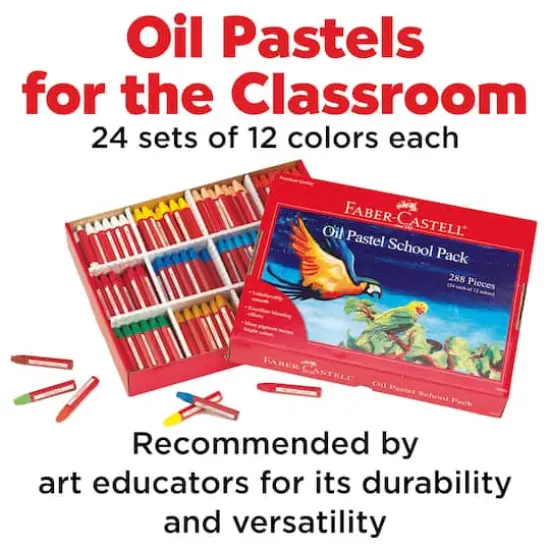 Faber-Castell&reg; 288-Piece Oil Pastels School Pack {4}