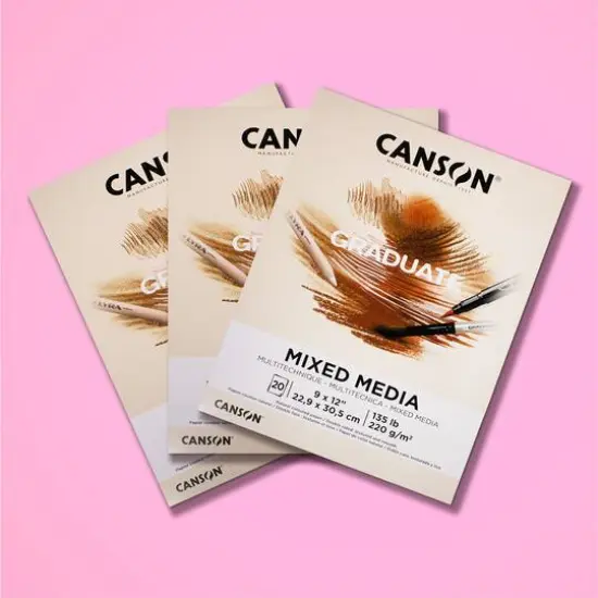 Canson&reg; Graduate Foldover Natural Toned Mixed Media Pad, 9" x 12" {7}