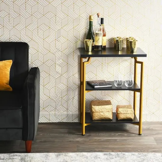 Household Essentials 30" Crown Bookshelf Black {3}