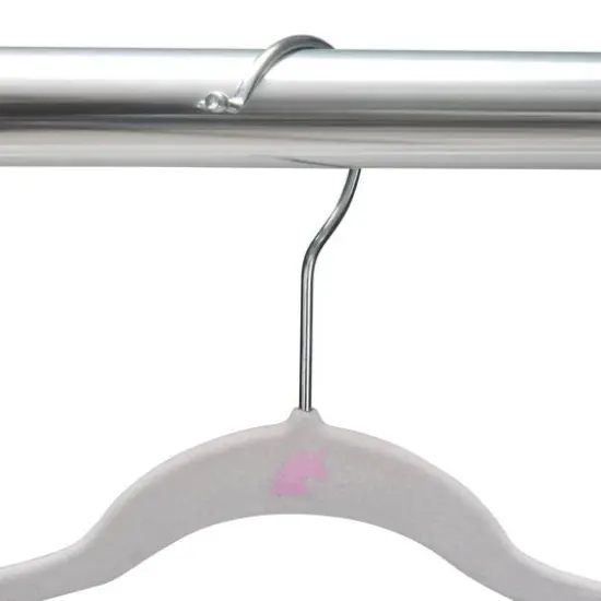 Simplify Kids Velvet Hangers, 25ct. White {7}
