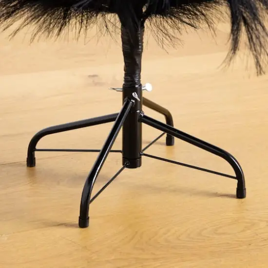 4ft. Artificial Halloween Black Pampas Grass Christmas Tree {5}