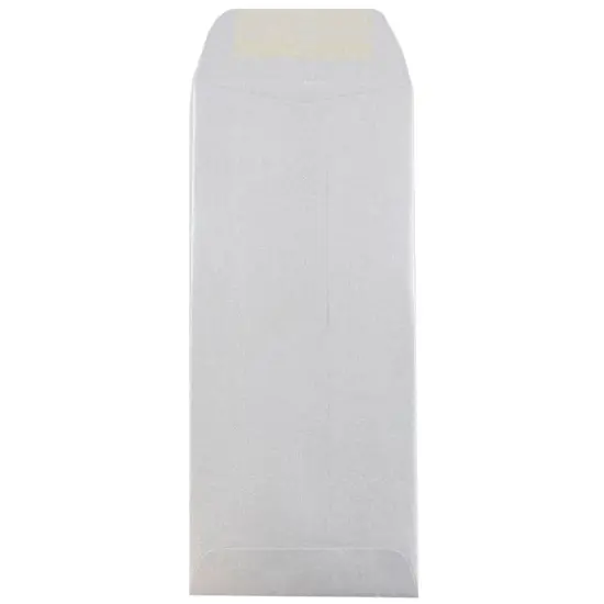 JAM Paper #10 Policy Metallic Business Envelopes, 25ct. Silver Stardream {4}