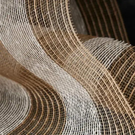 10" x 19ft. White & Natural Striped Mesh by Celebrate It&trade; {3}