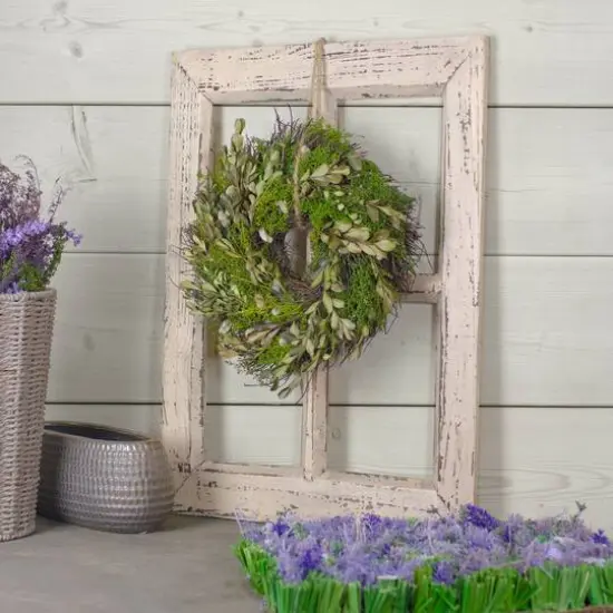 10" Mixed Foliage & Willow Bud Wreath {3}
