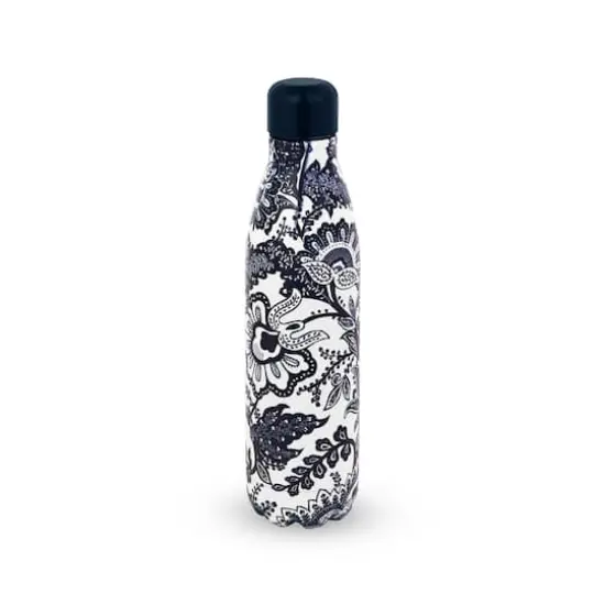 Vera Bradley&reg; 17oz. Java Navy White Stainless Steel Water Bottle {1}