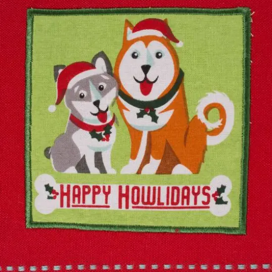 DII&reg; Assorted Holiday Pup Embellished Dishtowel Set {11}