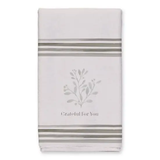 Grateful For You Tea Towel Set Taupe {3}