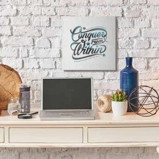 Stupell Industries Conquer From Within Canvas Wall Art {3}