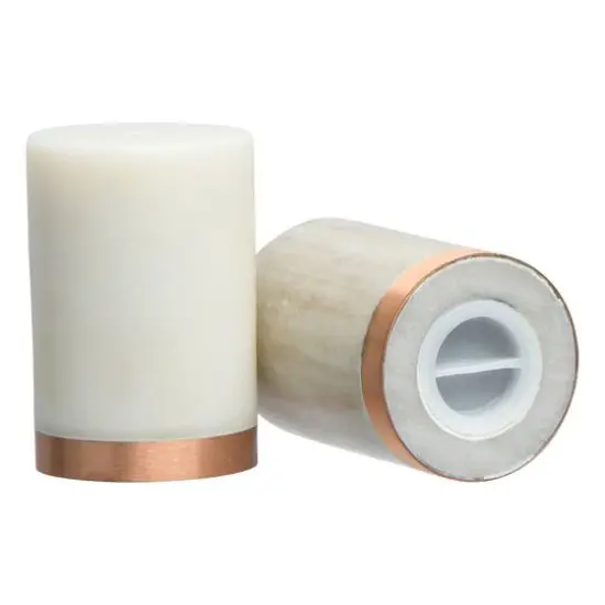 Hello Honey&reg; 3'' Marble Salt and Pepper Shaker Set {4}