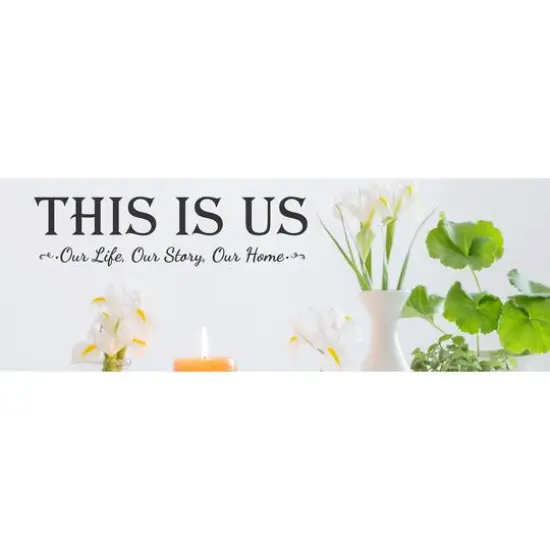 Leisure Arts&reg; Vinyl Matte Black This Is Us Decal {3}