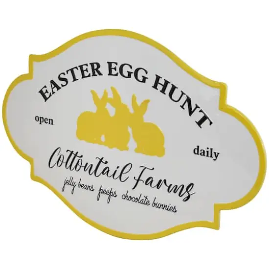 Easter Egg Hunt Vintage-Style Metal Wall Sign {4}