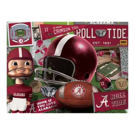 College Team Retro Series 500 Piece Puzzle Alabama Crimson Tide {5}