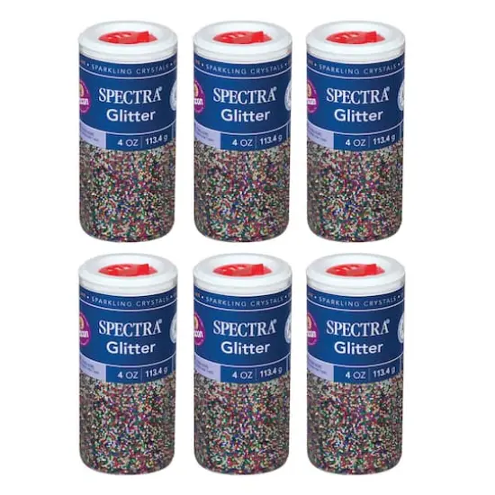 Spectra Glitter Multi-Color, 4 oz., 6ct. {1}