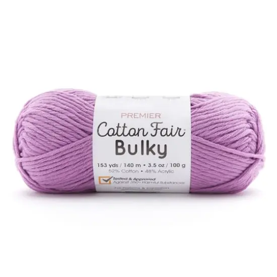 Premier&reg; Cotton Fair&reg; Bulky Solid Yarn Orchid {1}