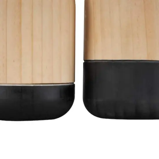 Natural Wood Color Block Vase Set {5}