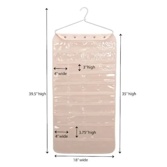 Household Essentials 35" Premium Hanging Jewelry Organizer {4}