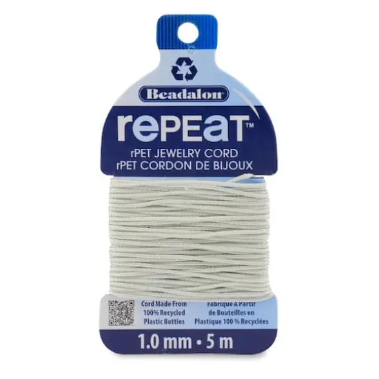 Beadalon&reg; RePEaT&trade; 1mm Recycled Plastic Jewelry Cord Cloud {1}