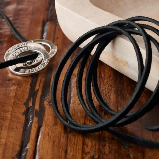 1/8" Suede Lace by ArtMinds&trade; Black {3}