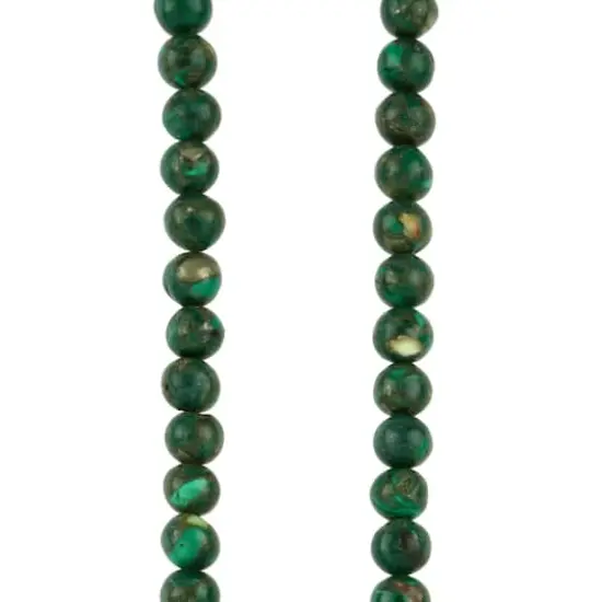 Green Reconstituted Dyed Malachite Round Beads, 5.5mm by Bead Landing&trade; {1}