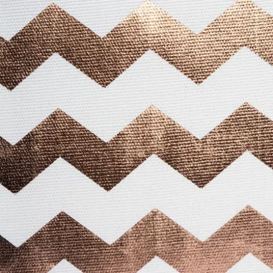DII&reg; 11" Trapezoid Polyester Chevron Storage Bin Copper {6}