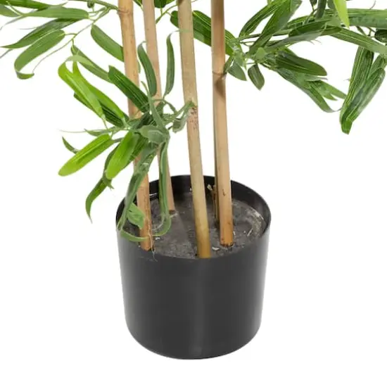 Artificial Bamboo Plants Indoor, 77", Green {5}