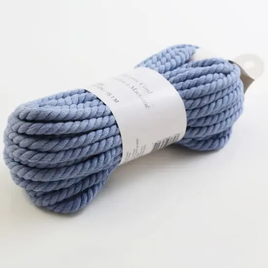 Macram&eacute; Cotton Cord by Loops & Threads&reg;, 50ft. Blue {4}