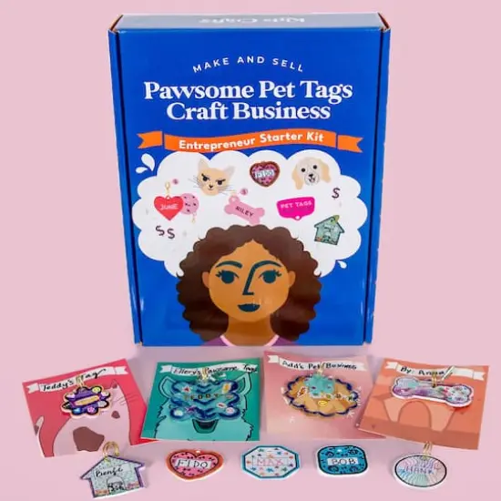 Kids Crafts Make & Sell Pawsome Pet Tags Craft Business {3}