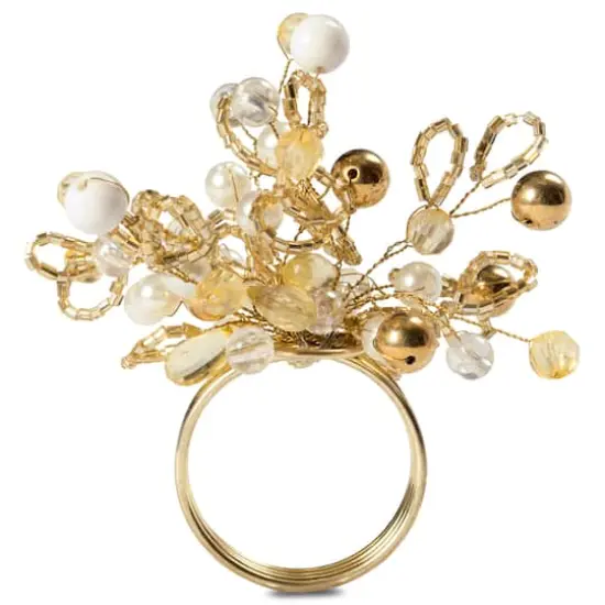 DII&reg; Gold Multi Bead Napkin Rings, 6ct. {9}