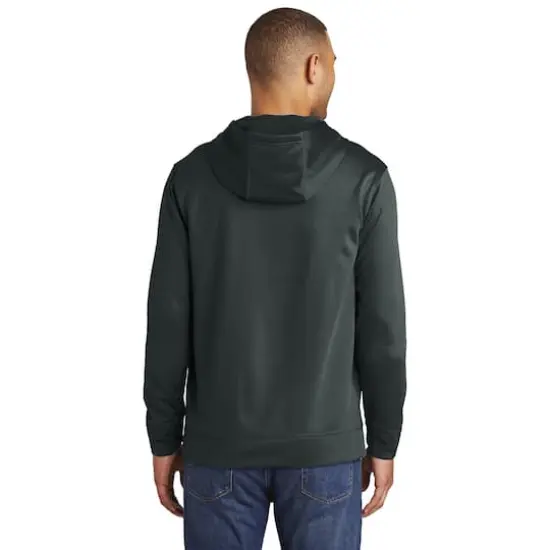 Port & Company&reg; Performance Fleece Pullover Hooded Adult Sweatshirt Jet Black {5}