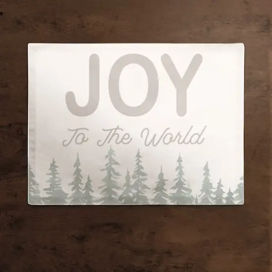 Joy to the World 14" x 18" Cotton Twill Placemat {3}