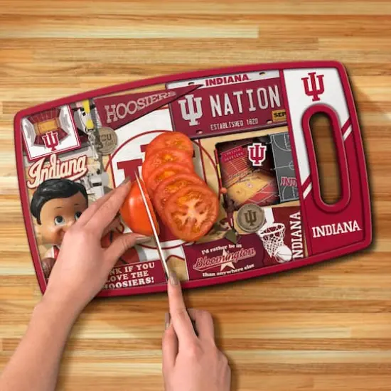 College Retro Series Cutting BoardIndiana Hoosiers {5}