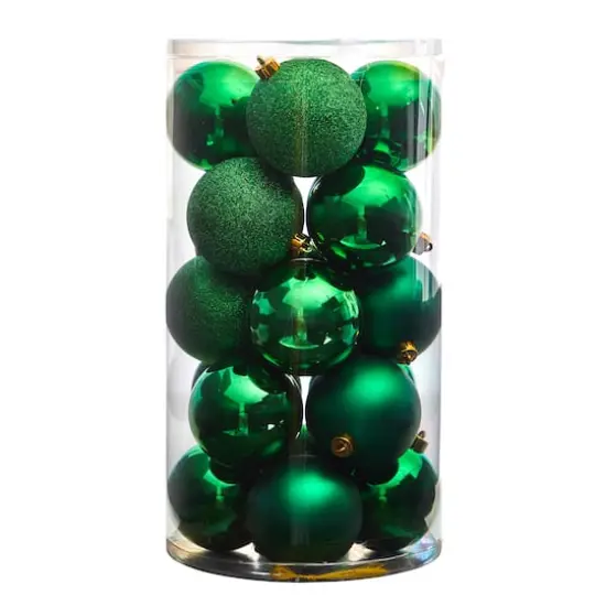 20ct. 3" Green Shatterproof Christmas Ornaments {4}