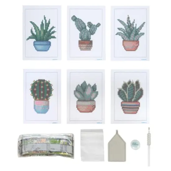 Succulent Diamond Art Kit by Make Market&reg; {3}