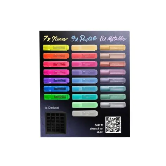 Faber-Castell&reg; Textliner 24 Color Desk Set {12}