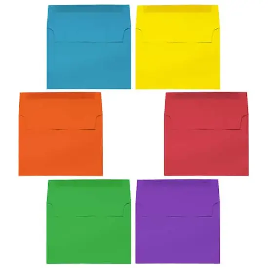 JAM Paper 4.75" x 6.5" Assorted Colors Invitation Envelopes, 150ct. {4}