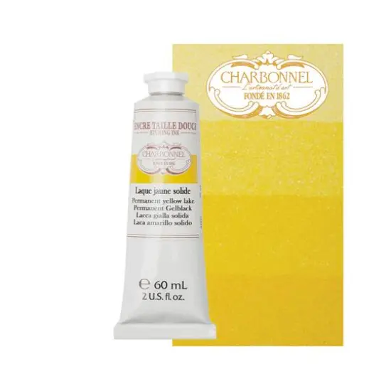 Charbonnel Etching Ink, 60mL Permanent Yellow Lake {4}