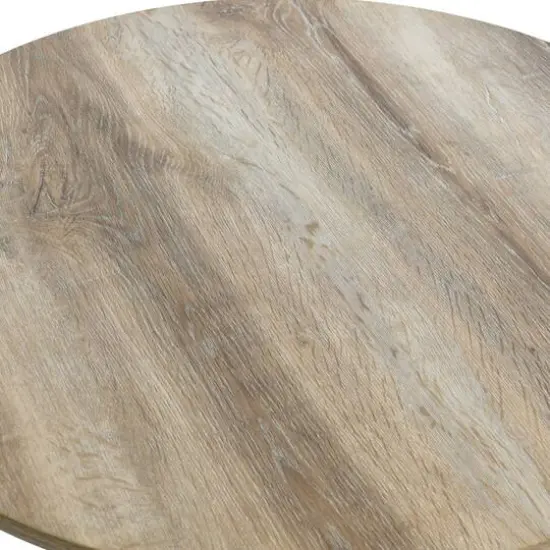 Household Essentials 31.5" Jamestown Round Coffee Table Coastal Oak {8}