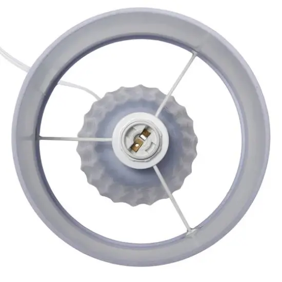 Simple Designs 11" Mini Ceramic Pastel Table Lamp Periwinkle {12}