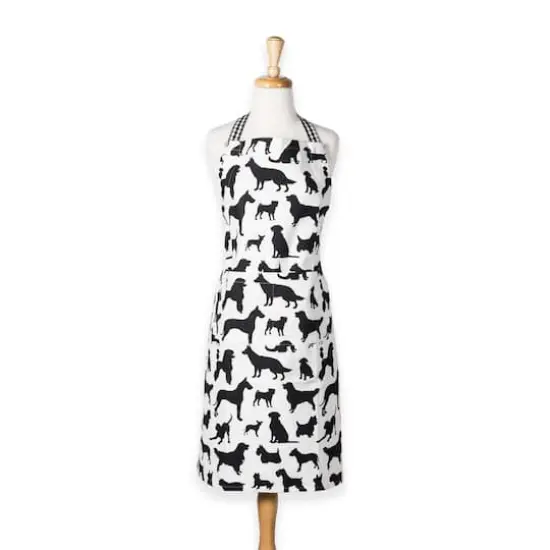DII&reg; Dog Print Chef Apron Black {6}