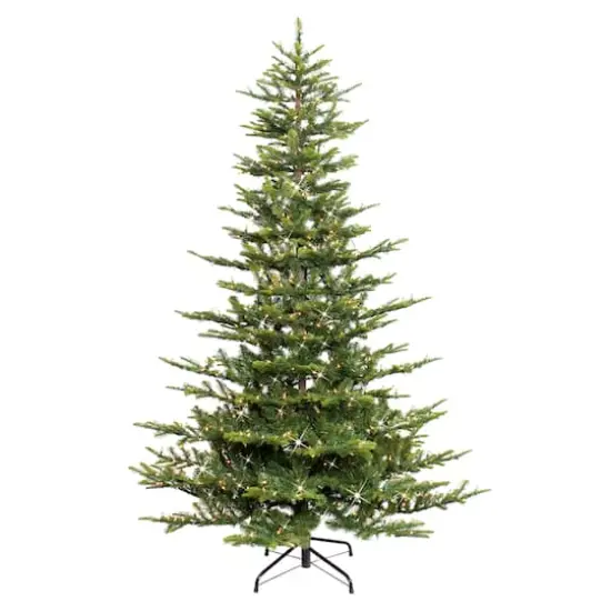 7.5ft. Pre-Lit Aspen Fir Artificial Christmas Tree, Warm White Lights {1}
